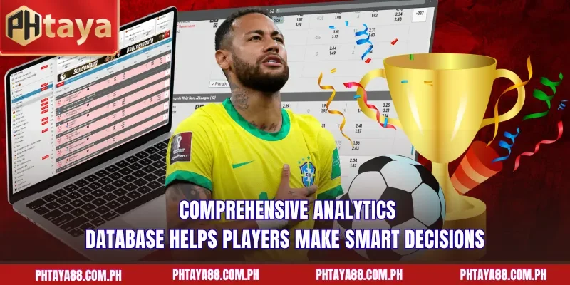 Comprehensive analytics database helps players make smart decisions