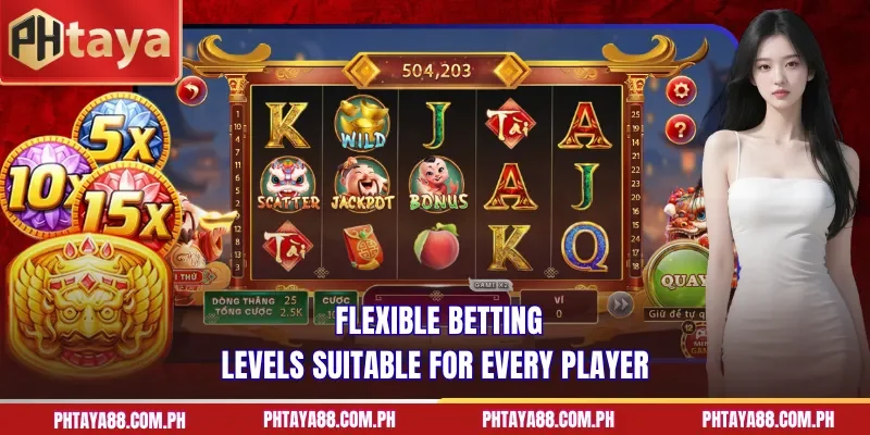 Flexible betting levels suitable for every player