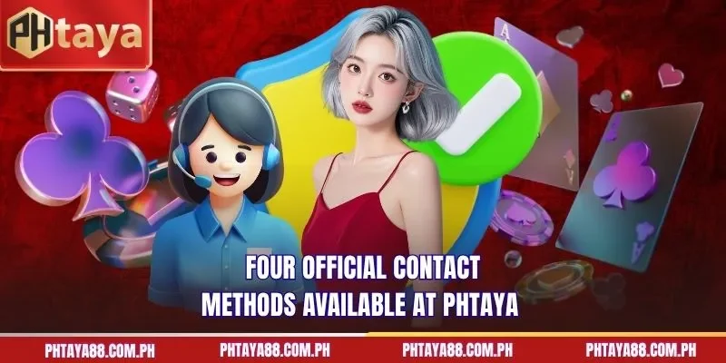 Four official contact methods available at PHTAYA
