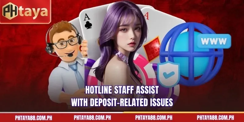 Hotline staff assist with deposit-related issues