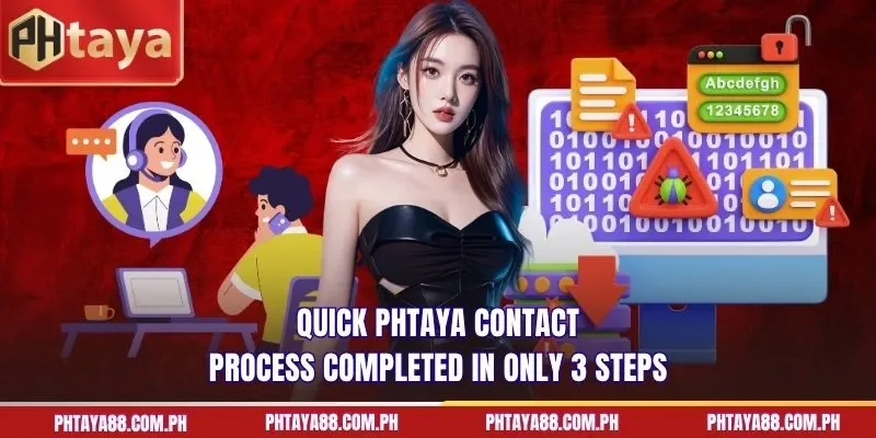 Quick PHTAYA Contact process completed in only 3 steps