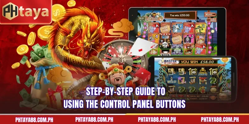 Step-by-step guide to using the control panel buttons